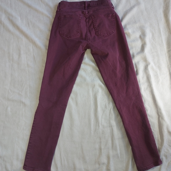 GAP Slim Boyfriend Purple/ Mauve Denim Mid Rise Jeans, 24R - Picture 5 of 7